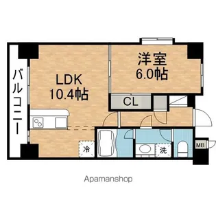 プラッツ木町【4階】の間取り