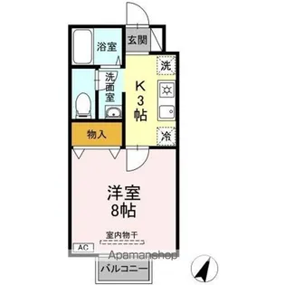 セジュールKⅢ【2階】の間取り