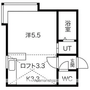 エスコート旭山公園通り【205号室】の間取り