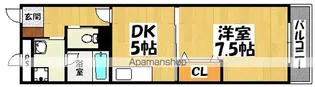 リッツなかもず【2階】の間取り