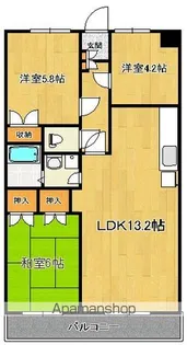 イーストパレス【3階】の間取り