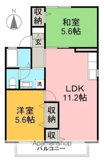 セジュール小松 Ⅰ棟【1階】の間取り