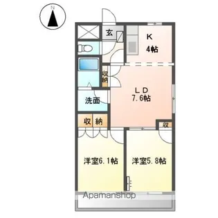 プラム・ベル【2階】の間取り