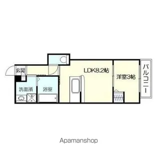 ドレッセ草牟田【101号室】の間取り