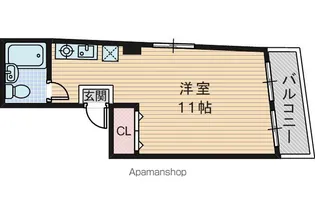 クローバーハイツマキノ【3階】の間取り