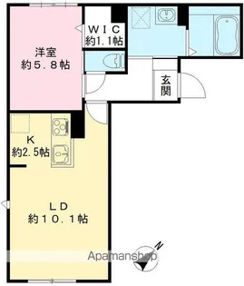 FORTUNATA【107号室号室】の間取り