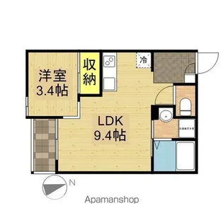 Grandtic堀田【1階】の間取り