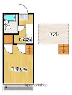 ハイムオーキッド【208号号室】の間取り