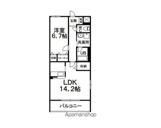 フォルク本宮【2階】の間取り