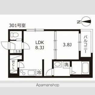 ハーモニーテラスT.H【3階】の間取り