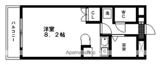 エクステリアJIN川内【4階】の間取り