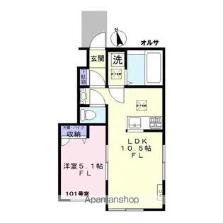 オルサ【1階】の間取り