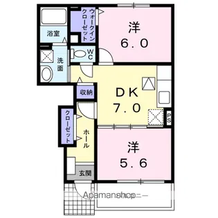 リヴァーサイド意宇Ⅴ【1階】の間取り