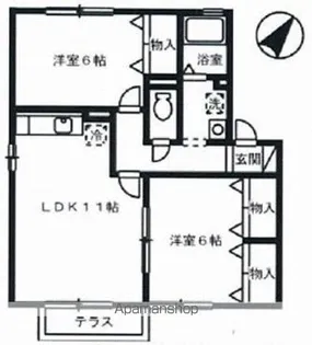 クレスト丸山【2階】の間取り