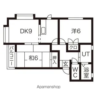 クローロンオクトスⅥ【2階】の間取り