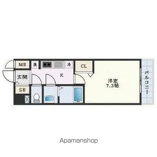 プレサンス今池駅前フェルディノ【4階】の間取り