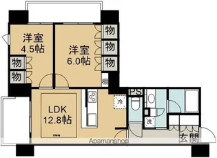 アンビシャス川越【11階】の間取り
