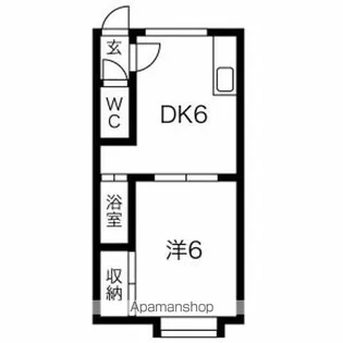 カレッジハウス66【205号室】の間取り