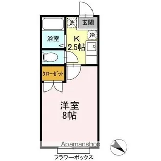 ホワイトコート前九年 B【2階】の間取り
