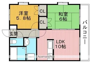 プランドール豊中(岡上の町)【2階】の間取り