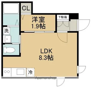 CREATE INC【1階】の間取り