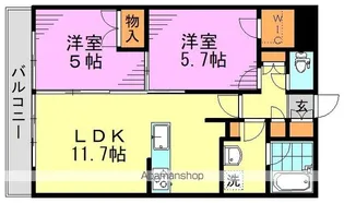 フレンシア高円寺【1階】の間取り