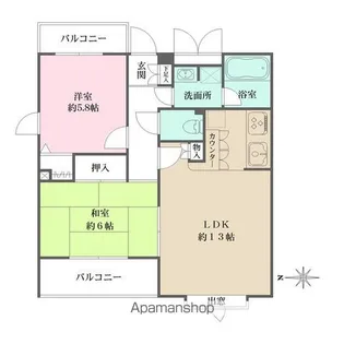 パティオ西池袋Ⅲ【3階】の間取り