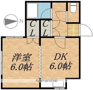 サンユーハイツⅡ【3階】の間取り