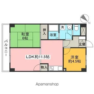 入間市駅前ビル【6階】の間取り