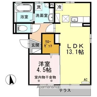 アヴァンティ A【1階】の間取り