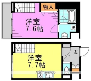 LEGALAND高円寺【1階】の間取り