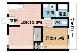 ハイツ青山【2階】の間取り