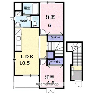 コンステラシオン【2階】の間取り