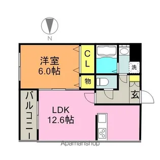 モントーレヒルズ悠【1階】の間取り
