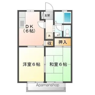 レイクサイド黄葉【1階】の間取り