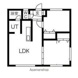 ピュア1・8【203号室】の間取り