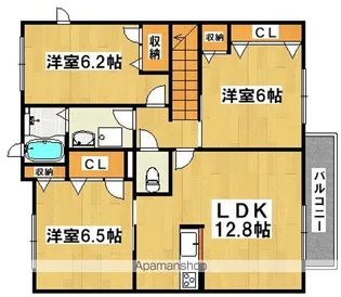 シャーメゾンベジュール【2階】の間取り