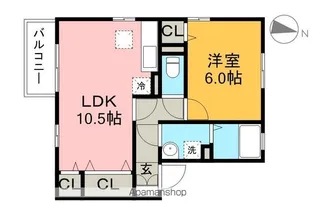 SMILEY SMILE A棟【1階】の間取り