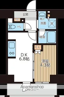 CITY LUX TOBE【6階】の間取り