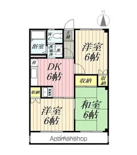 エスポワール【202号室】の間取り