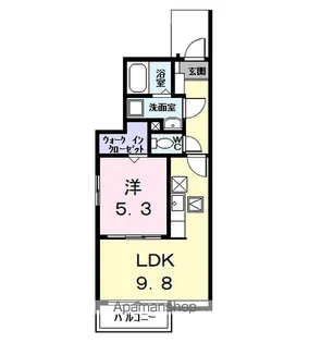 F 1(エフ)【1階】の間取り