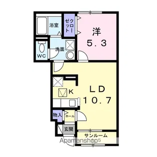 メゾンポワール1【1階】の間取り