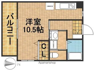 ハイツリベラ【3階】の間取り