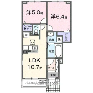 アイレックス【1階】の間取り