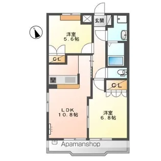 プレッソリーバ【2階】の間取り