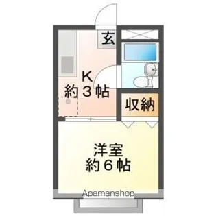 イーストハイツ【202号室】の間取り