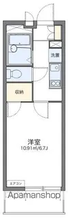 レオパレスパレス中田【4階】の間取り