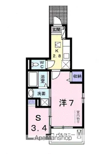 ソレアードさくら【1階】の間取り