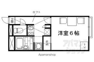 レオパレスイン京都【209号室】の間取り