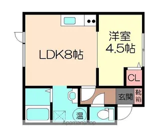 エクセレント【1階】の間取り